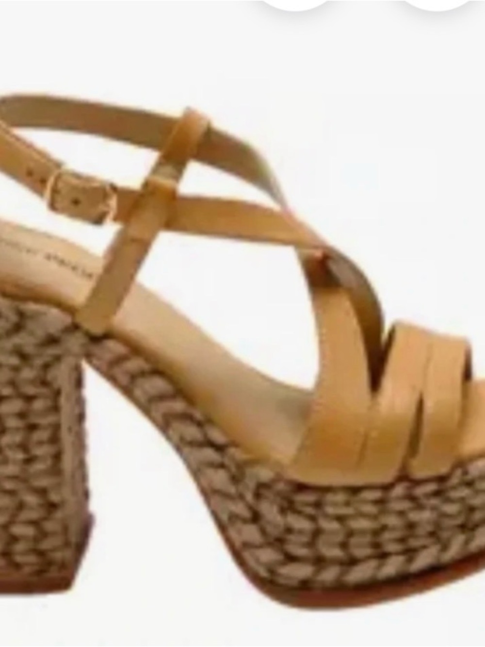 Free People Tan Fawn Jute Platform size 10